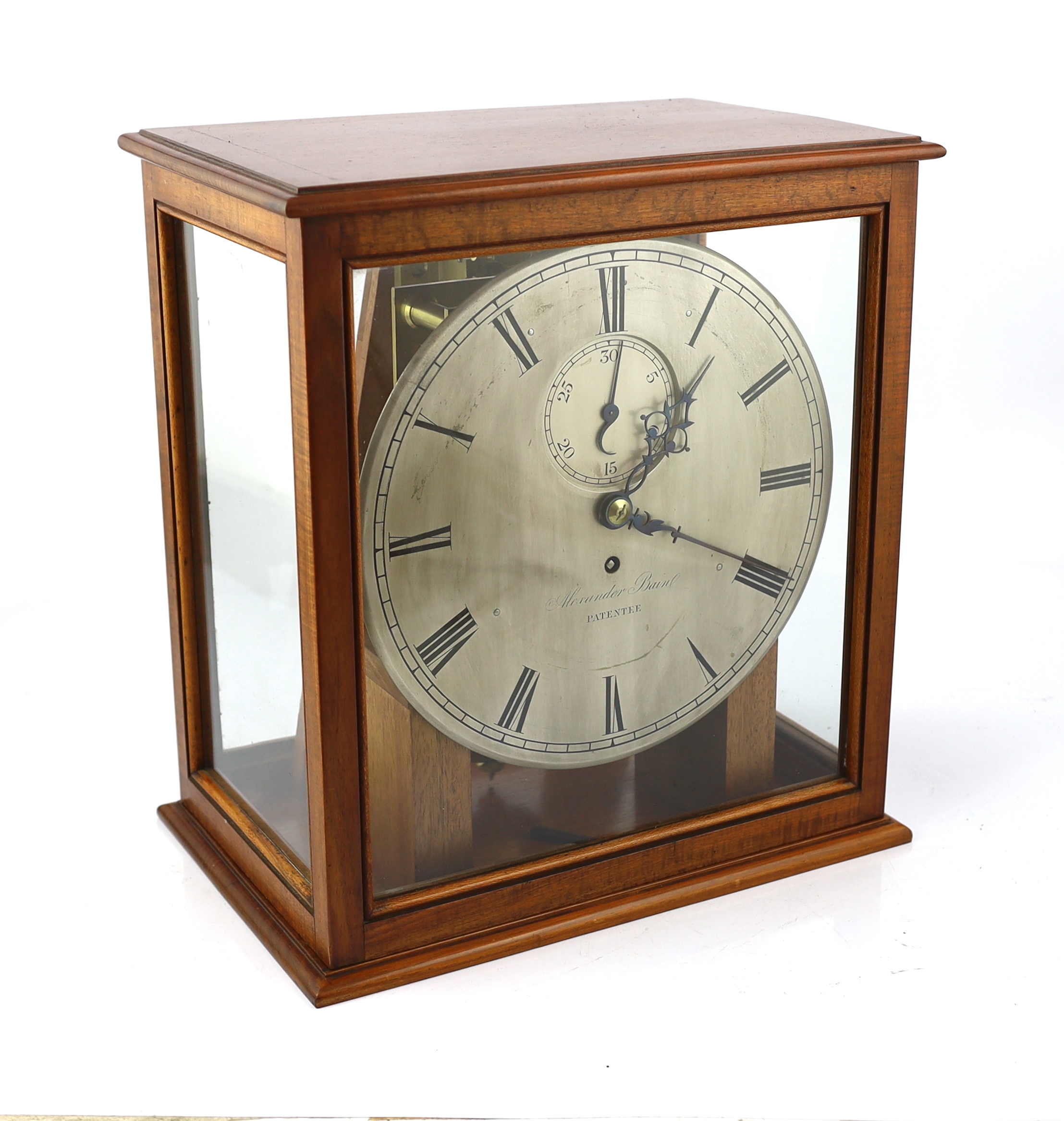 Alexander Bain Patentee, a Victorian table top regulator, 37cm wide, 24cm deep, 40cm high